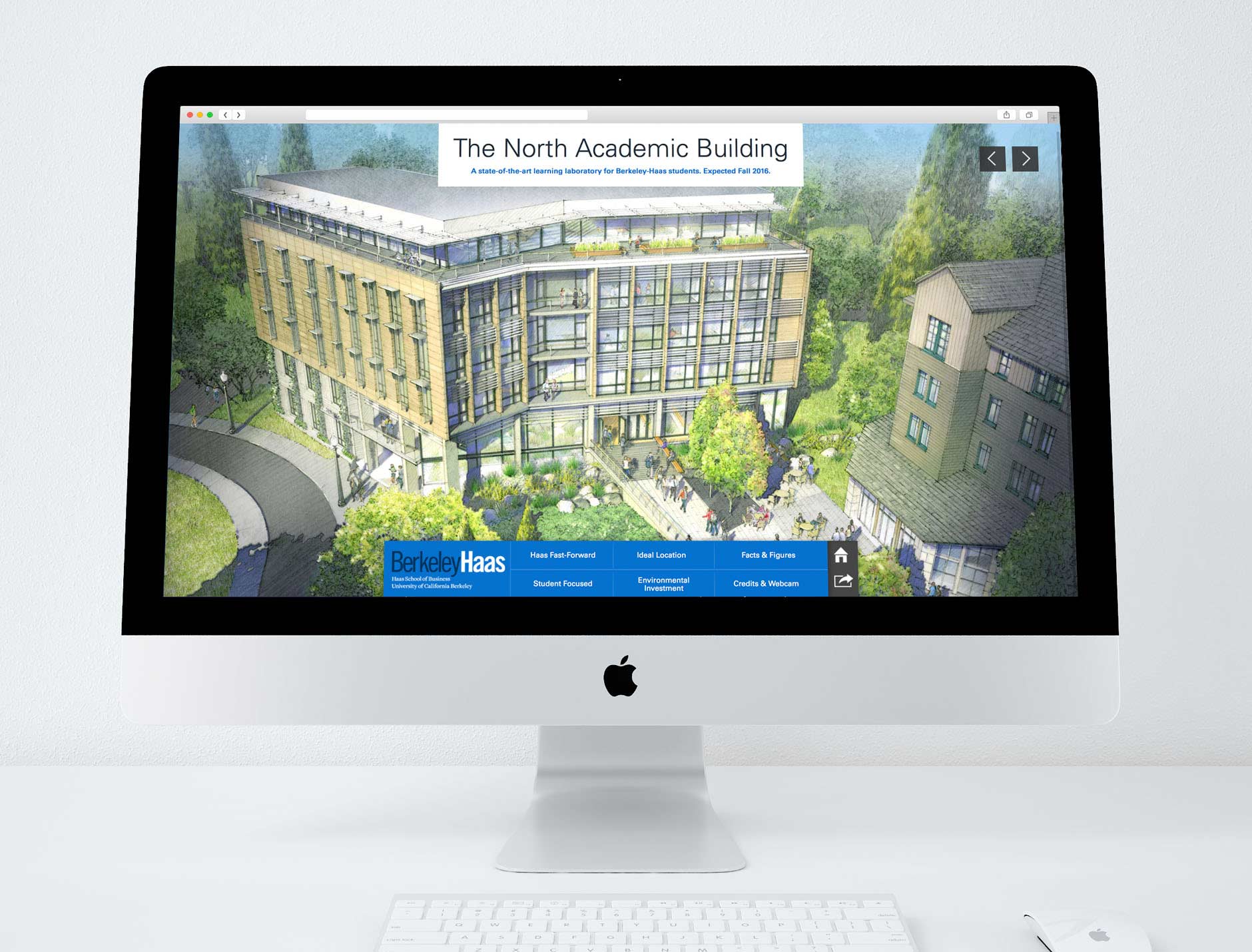 Haas School of Business: The North Academic Building Microsite