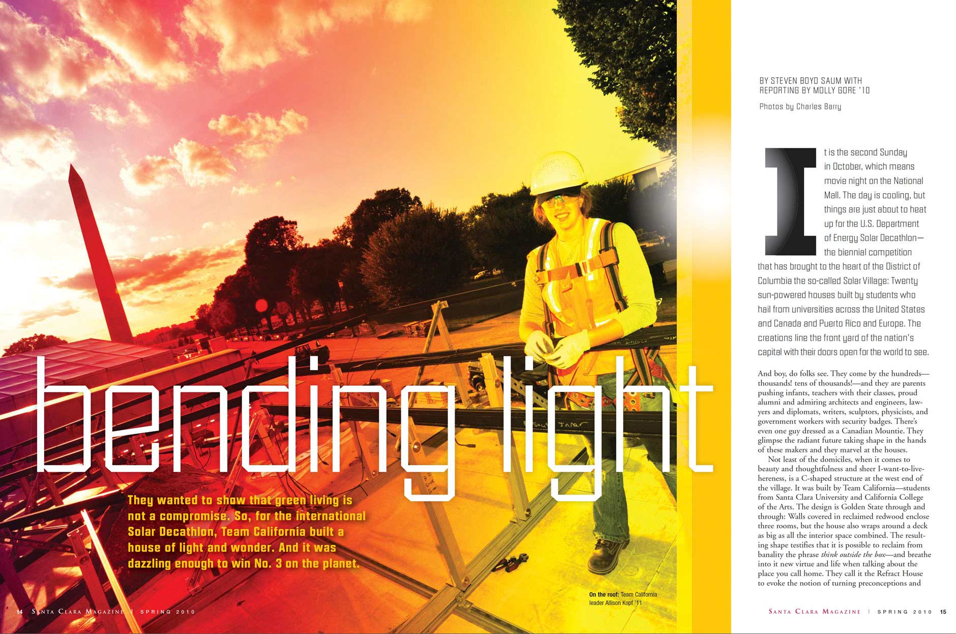 Santa Clara University Alumni Magazine: Editorial Layouts